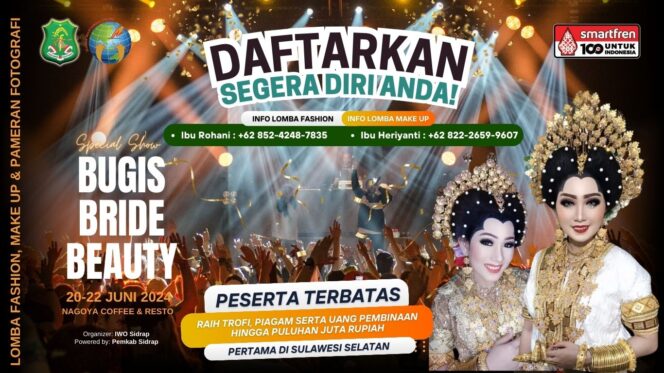 
					Smartfren Dukung Bugis Bride Beauty 2024 di Sidrap, Siapkan Gimik Games dan Hadiah Menarik