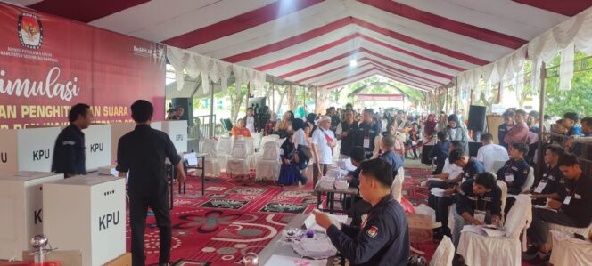 
					Polres Sidrap Amankan Simulasi Pemungutan dan Perhitungan Suara Yang Digelar KPU