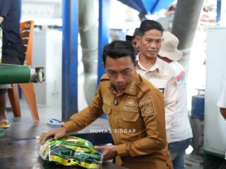 Usai Panen Raya, Bupati Sidrap Kunjungi Pabrik Beras Rahma 35